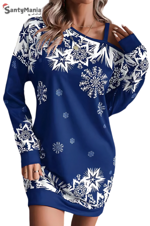 Santymania Christmas Snowflake Sloping Shoulder