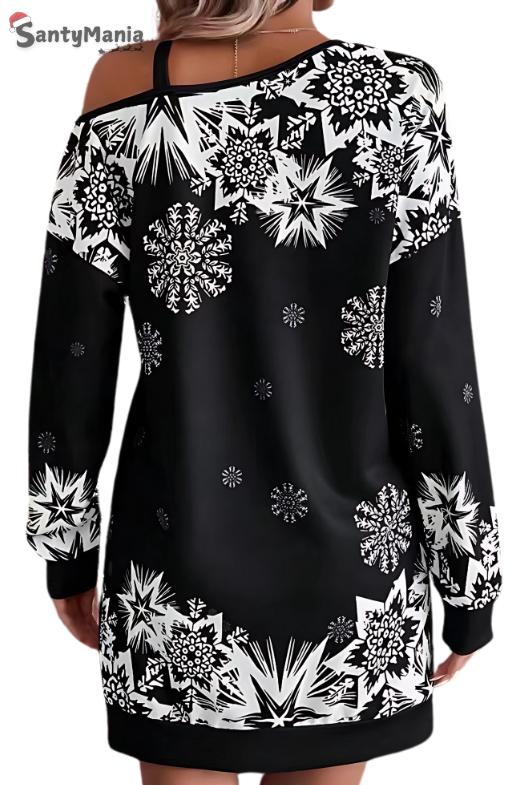 Santymania Christmas Snowflake Sloping Shoulder