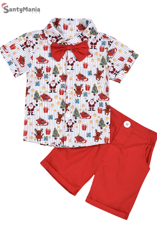 Santymani Boy Christmas Set Bow